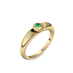 Ring Gelbgold Smaragd