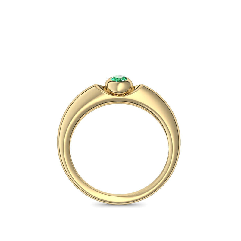 Ring Gelbgold Smaragd