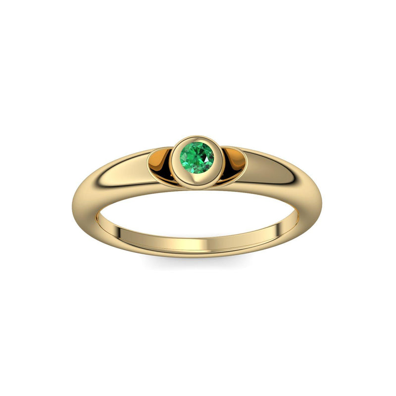 Ring Gelbgold Smaragd