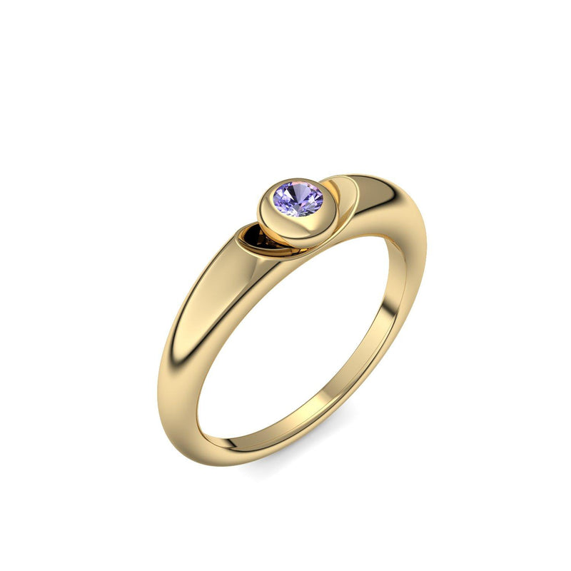 Ring Gelbgold Tansanit