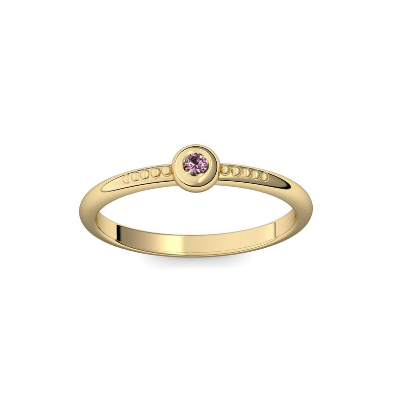 Ring Gelbgold Turmalinpink