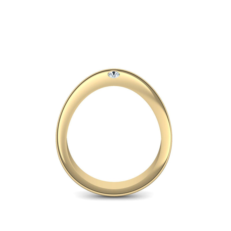 Ring Geschwungen Gelbgold Aquamarin