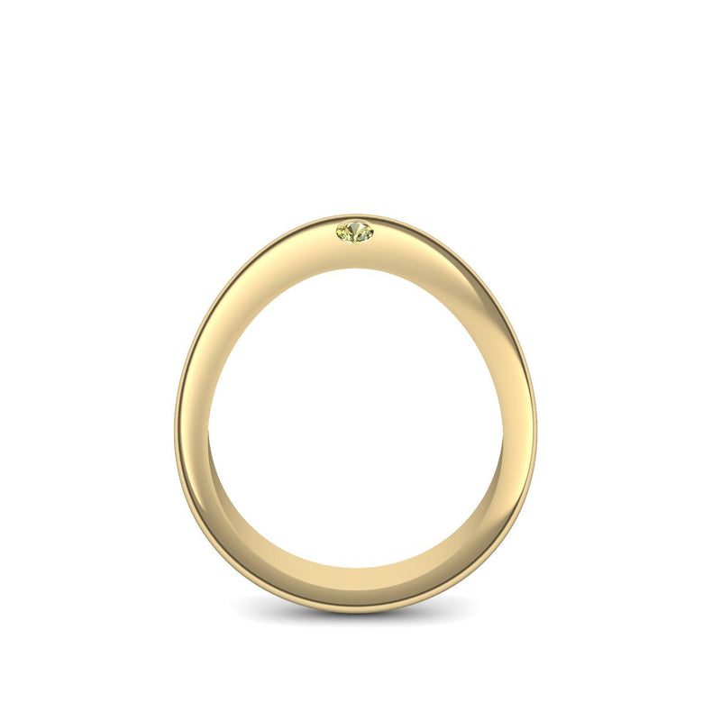 Ring Geschwungen Gelbgold Peridot