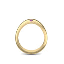 Ring Geschwungen Gelbgoldvergoldet Amethyst
