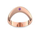 Ring Geschwungen Rotgold Amethyst