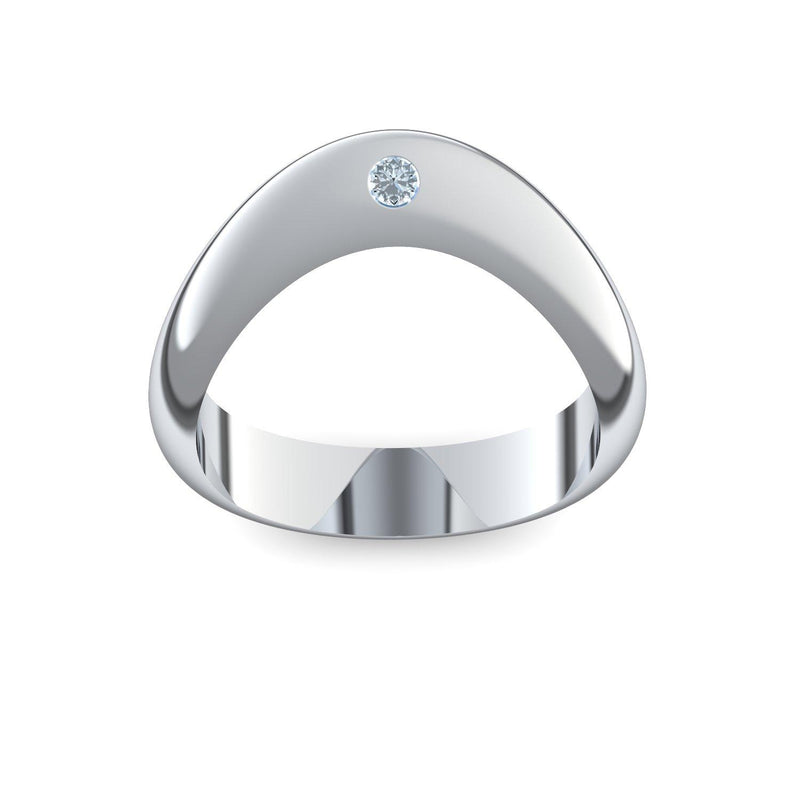 Ring Geschwungen Silber Aquamarin