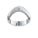 Ring Geschwungen Silber Blautopas