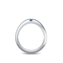 Ring Geschwungen Silber Saphir