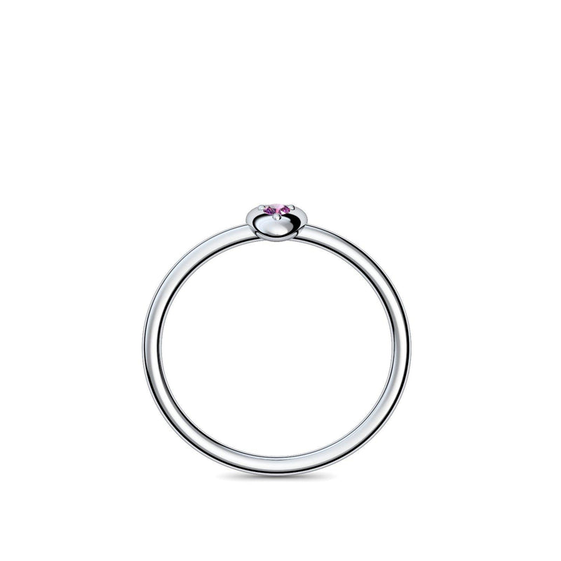 Ring Herz Silber Amethyst