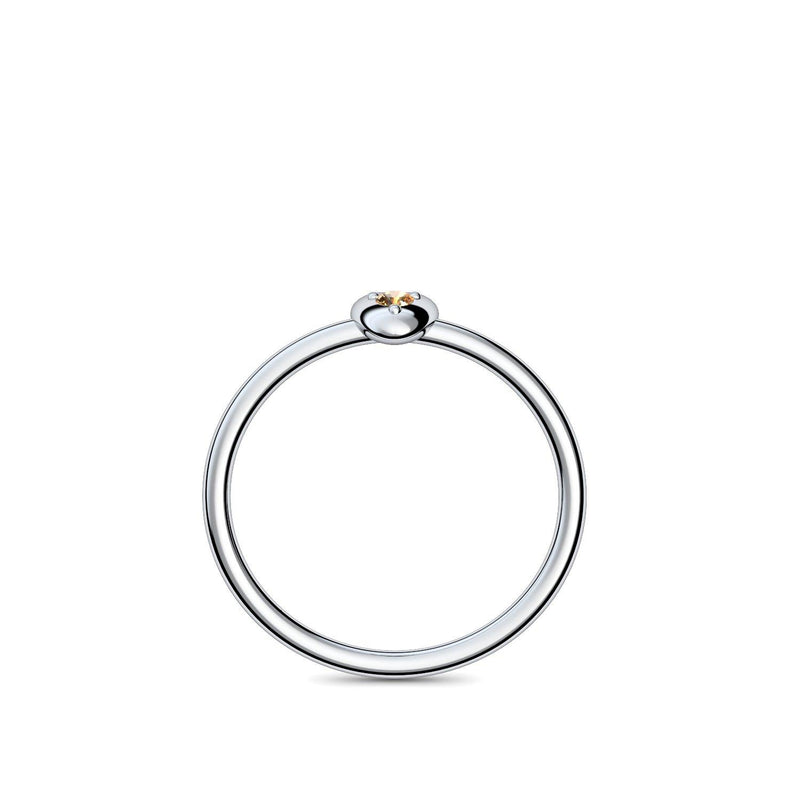 Ring Herz Silber Citrin