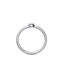 Ring Herz Weissgold Blautopas