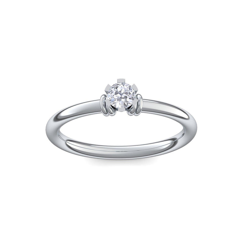 Ring Klassisch Platin Zirkonia