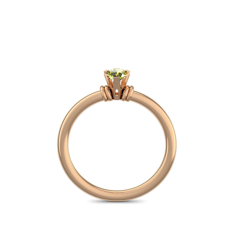 Ring Klassisch Rosegold Peridot