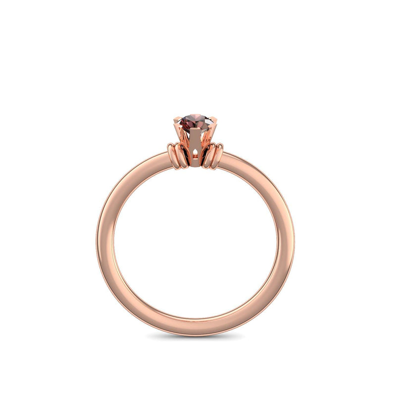 Ring Klassisch Rotgold Granat