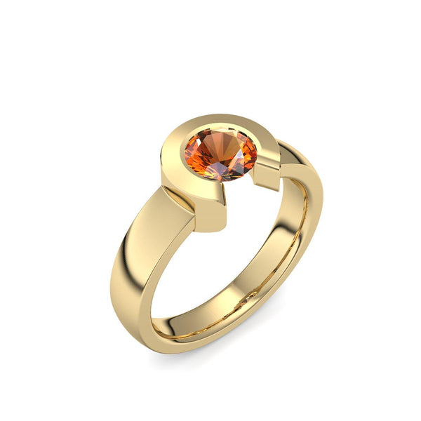 Ring Offen Gelbgold Citrin