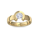 Ring Offen Gelbgold Zirkonia