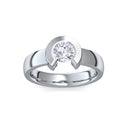 Ring Offen Platin Zirkonia