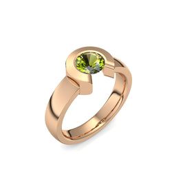 Ring Offen Rosegold Peridot