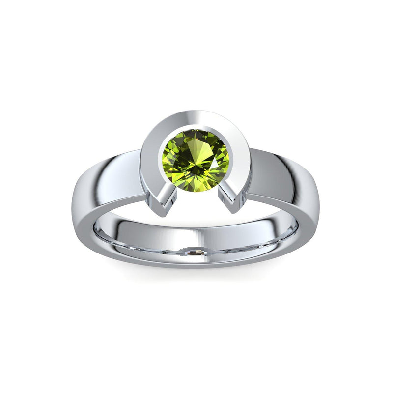 Ring Offen Silber Peridot