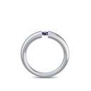 Ring Offen Weissgold Saphir