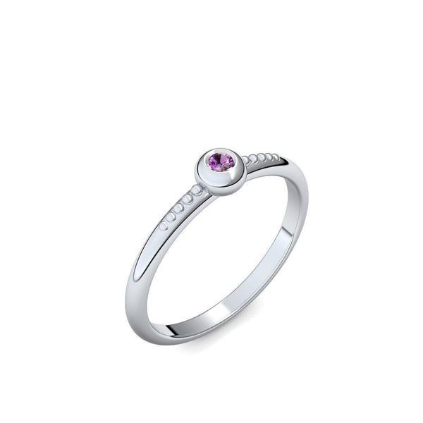 Ring Platin Amethyst