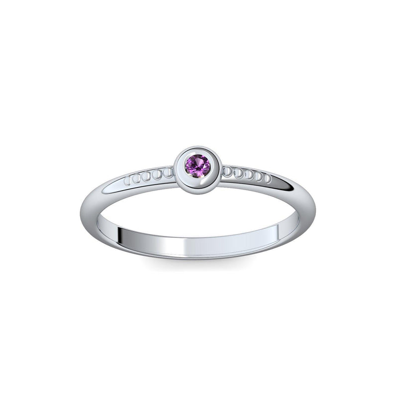 Ring Platin Amethyst