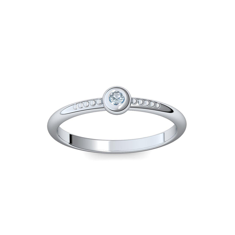 Ring Platin Aquamarin