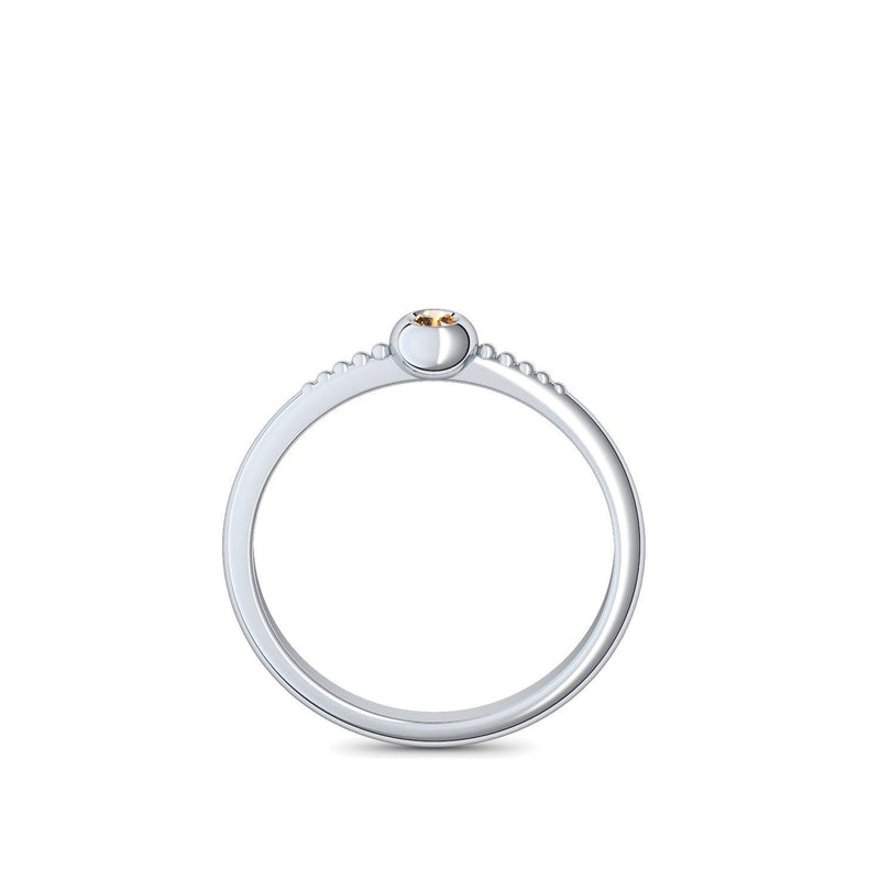 Ring Platin Citrin