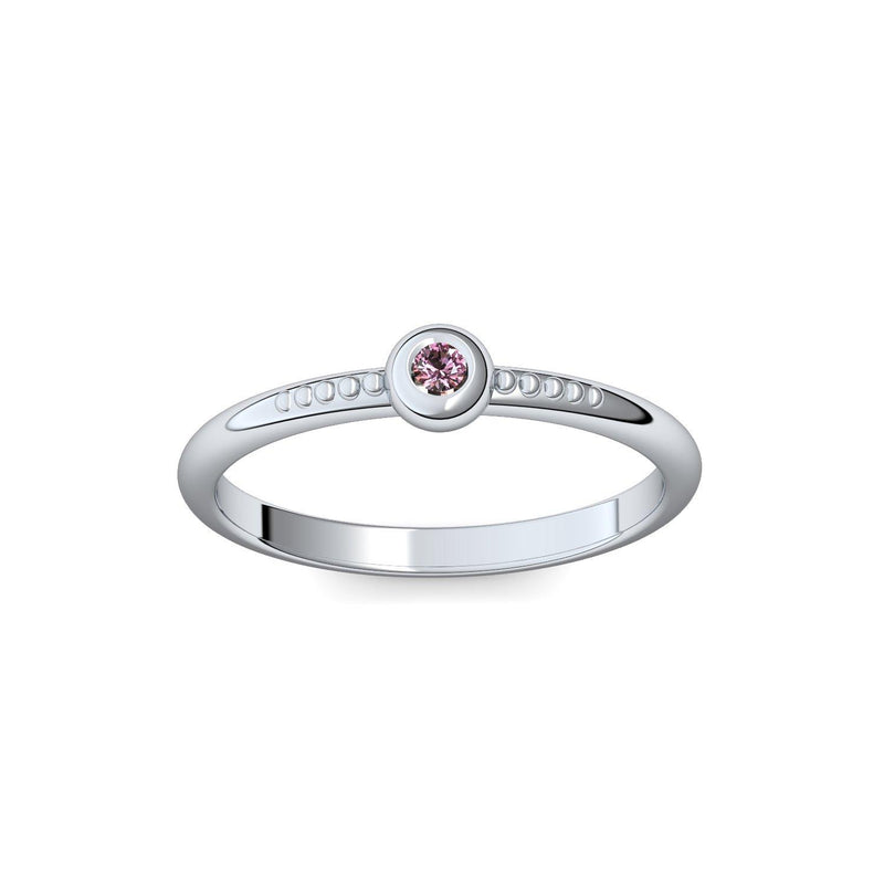 Ring Platin Turmalinpink