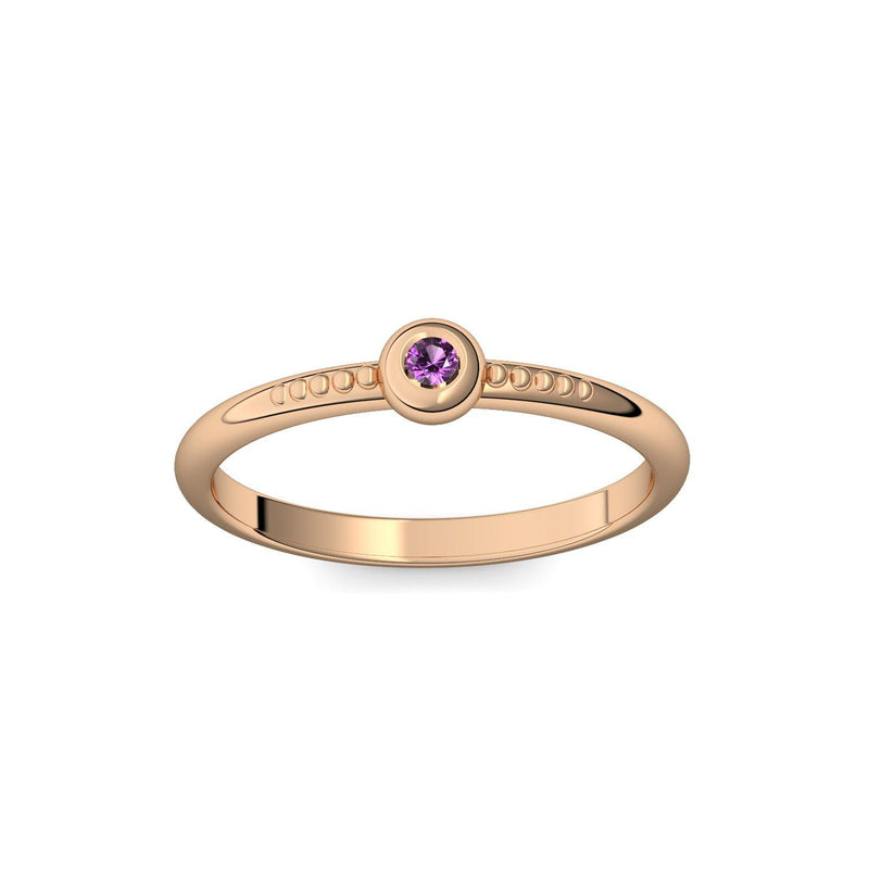 Ring Rosegold Amethyst