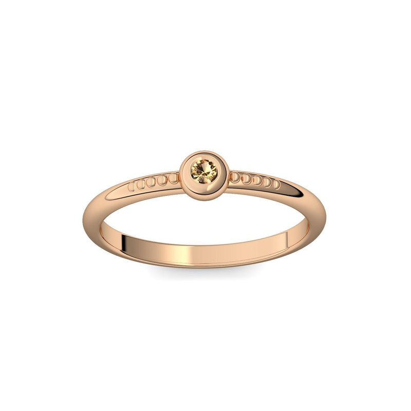 Ring Rosegold Citrin