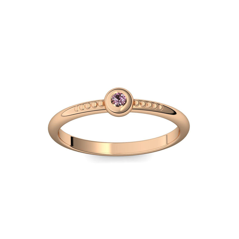 Ring Rosegold Turmalinpink