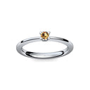 Ring Schlicht Silber Citrin