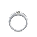 Ring Silber Akoyaperlegrau