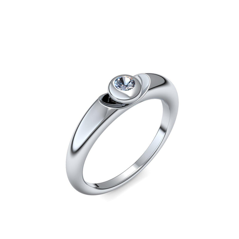 Ring Silber Blautopas