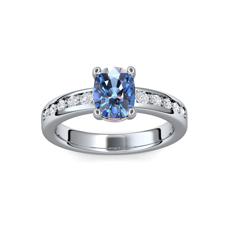 Ring Silber Blautopas