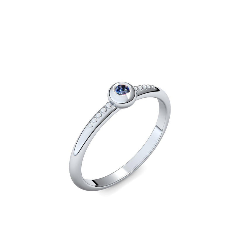 Ring Silber Saphir