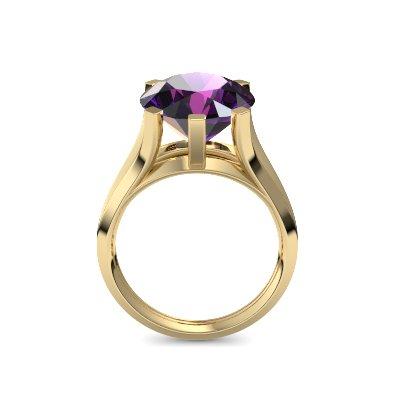 Ring Stein Gelbgold Amethyst