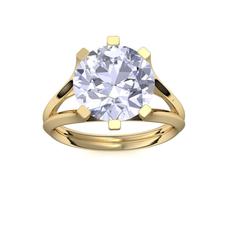 Ring Stein Gelbgold Zirkonia