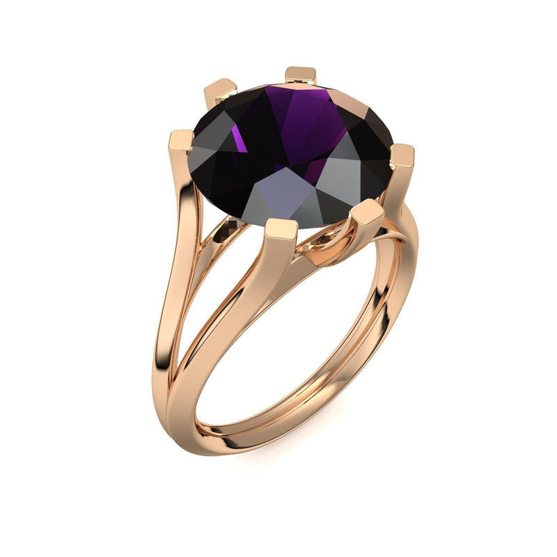 Ring Stein Rosegold Amethyst