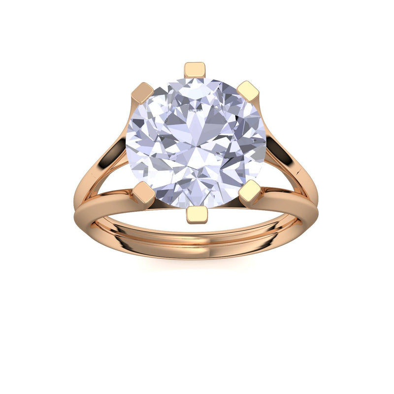 Ring Stein Rosegoldvergoldet Zirkonia