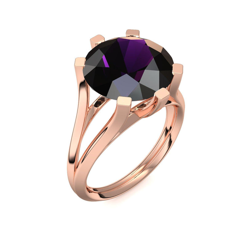 Ring Stein Rotgold Amethyst