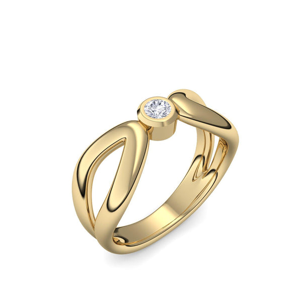 Ring Unendlichkeit Gelbgold Brillant