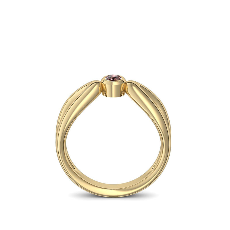 Ring Unendlichkeit Gelbgold Granat