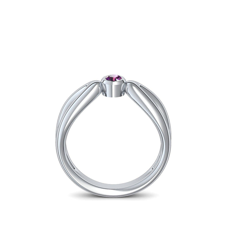 Ring Unendlichkeit Platin Amethyst