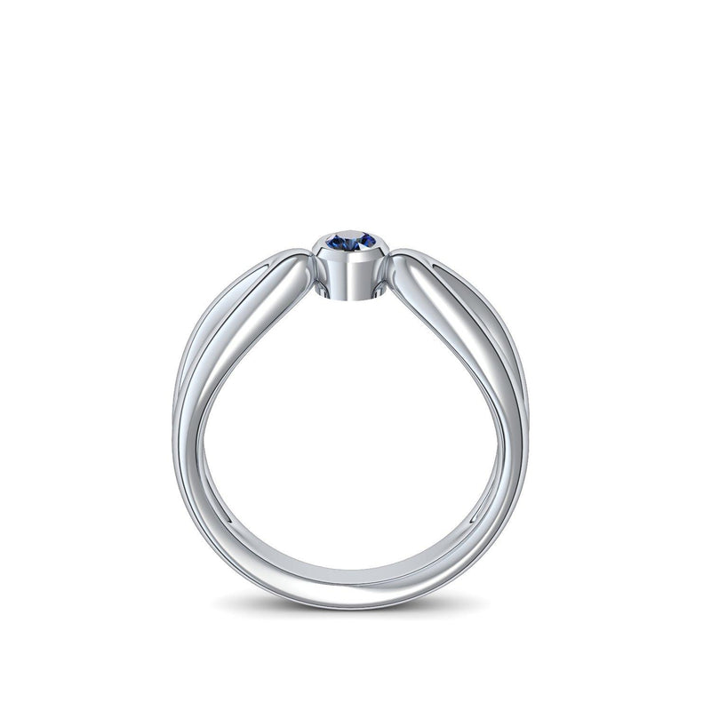 Ring Unendlichkeit Platin Saphir