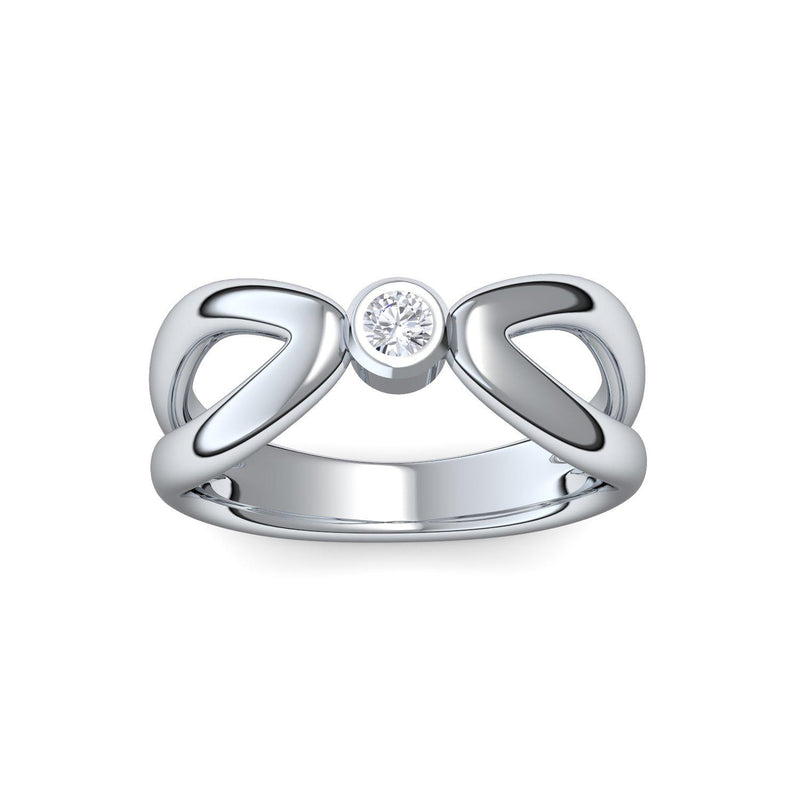 Ring Unendlichkeit Platin Zirkonia