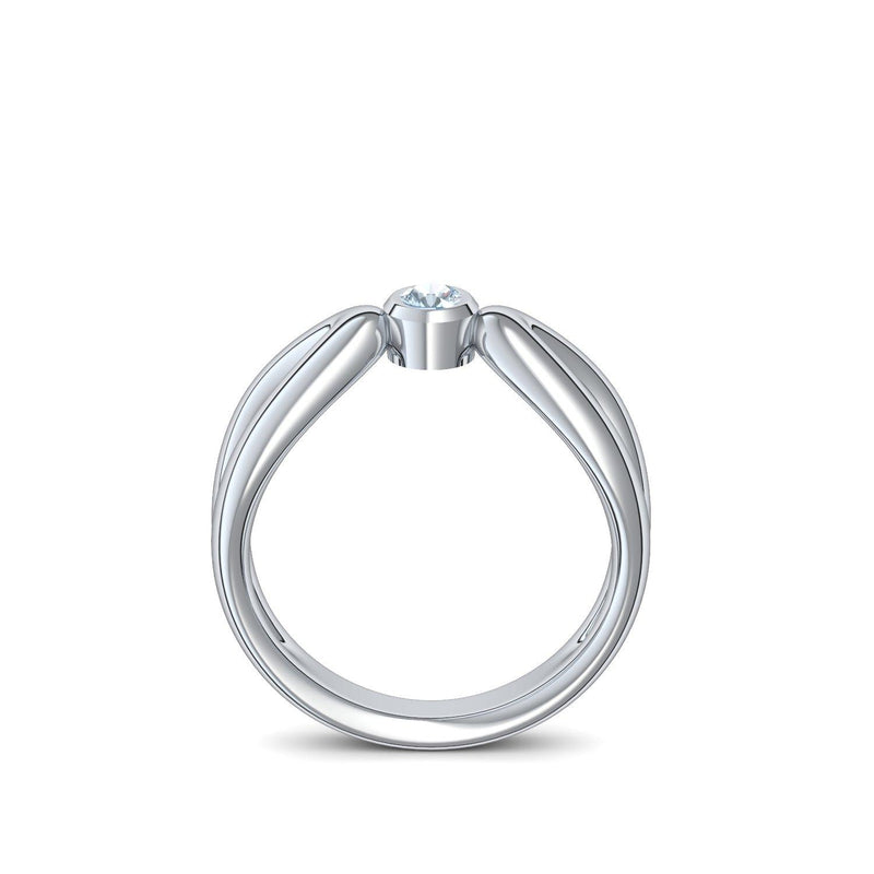 Ring Unendlichkeit Silber Aquamarin