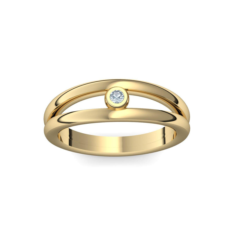 Ring Verlobung Gelbgold Aquamarin