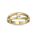 Ring Verlobung Gelbgold Zirkonia